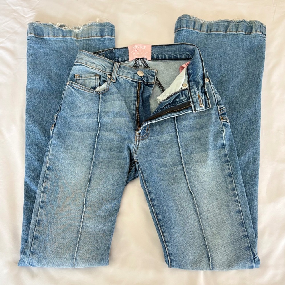 Revice Denim Jeans Venus Star Flare Women's Size 25 Medium Wash Blue High Rise
